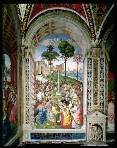 Énée Silvius Piccolomini (1405-64) présente Éléonore d
