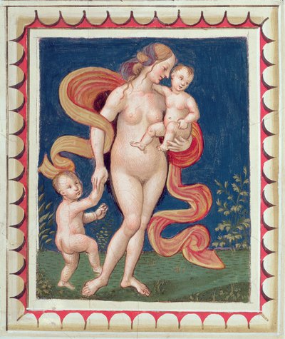 Allégorie de la charité (détail) - Bernardino di Betto Pinturicchio