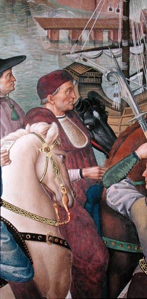 Cardinal Domenico Capranica (détail) - Bernardino di Betto Pinturicchio