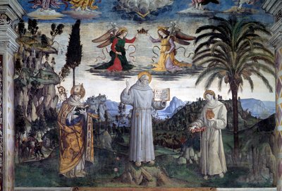 Gloire de Bernardino de Sienne (détail) - Bernardino di Betto Pinturicchio