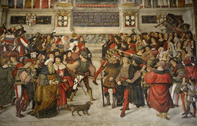 Couronnement de Pie II (1405-1464) - Bernardino di Betto Pinturicchio