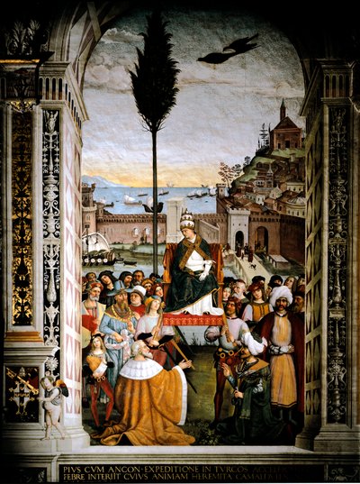 Vie du pape Pie II (Enea Silvio Piccolomini) - Bernardino di Betto Pinturicchio