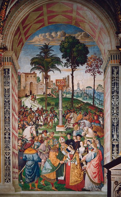 Vie du pape Pie II (Enea Silvio Piccolomini) - Bernardino di Betto Pinturicchio