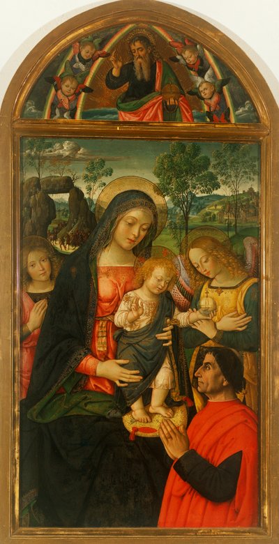 Notre-Dame de la Paix par Bernardino Pinturicchio (vers 1452-1513), huile sur panneau - Bernardino di Betto Pinturicchio