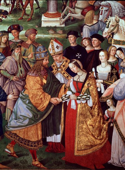 Le poète Énée Silvio Piccolomini présente Éléonore de Portugal à l
