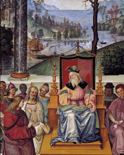 Le Pape Pie II rencontre le roi Jacques Ier d