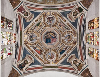 Couronnement de la Vierge « Les Quatre Évangélistes » « Les Sibylles » et « Les Docteurs de l