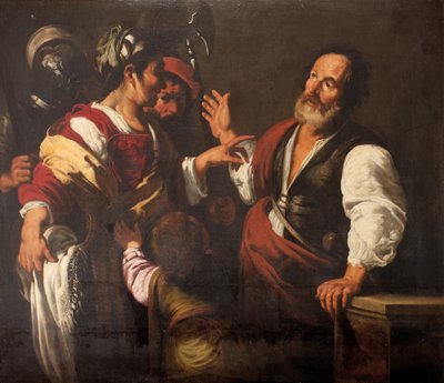 Le Renoncement de Saint Pierre - Bernardo (follower of) Strozzi