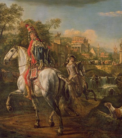 Un hussard à cheval, 1773 - Bernardo Bellotto