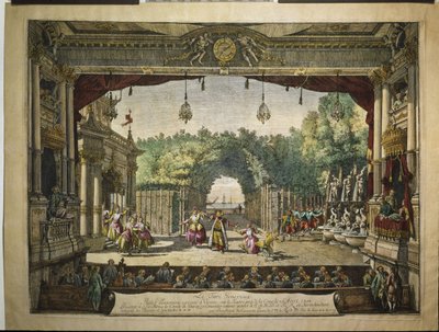 Ballet Le Turc Généreux au Burgtheater de Vienne, 1758 - Bernardo Bellotto