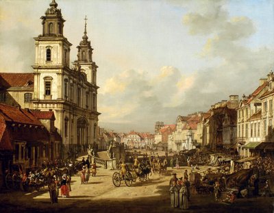Église de la Sainte-Croix à Varsovie. - Bernardo Bellotto