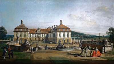 French : Le château de plaisance impérial Schloss Hof, côté cour d