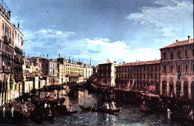 Grand Canal, Venise, vue vers le sud jusqu