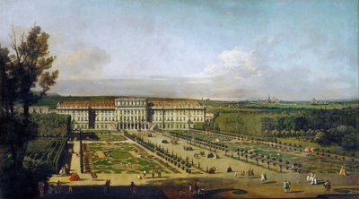 Palais de Schönbrunn vu des jardins, entre 1758 et 1761 - Bernardo Bellotto