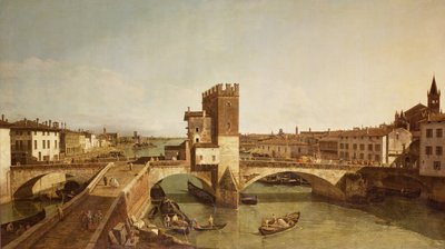 Le pont de Delle Navi, Vérone - Bernardo Bellotto