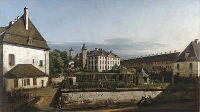 La forteresse de Königstein : Cour avec la Brunnenhaus - Bernardo Bellotto