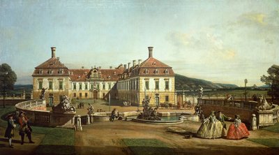 Le château impérial de Schlosshof côté jardin - Bernardo Bellotto