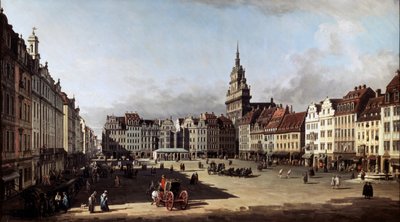 La vieille place du marché à Dresde, vers 1750-1752 - Bernardo Bellotto