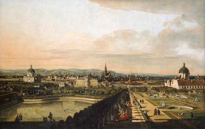Vienne vue du Palais du Belvédère - Bernardo Bellotto
