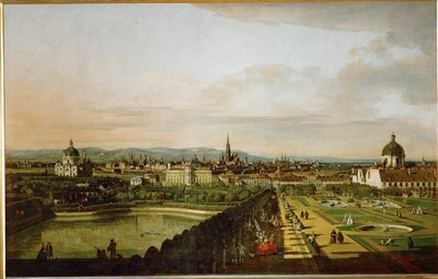Vienne vue du Belvédère ... (huile sur toile) - Bernardo Bellotto