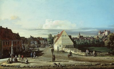 Vue de Pirna avec la forteresse de Sonnenstein - Bernardo Bellotto