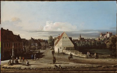 Vue de Pirna avec la forteresse de Sonnenstein, 1755-65 - Bernardo Bellotto