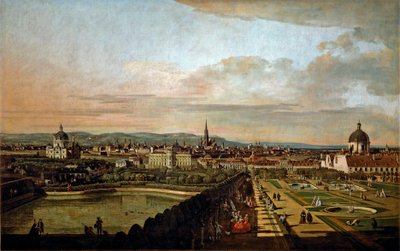 Vue de Vienne depuis le Belvédère - Bernardo Bellotto