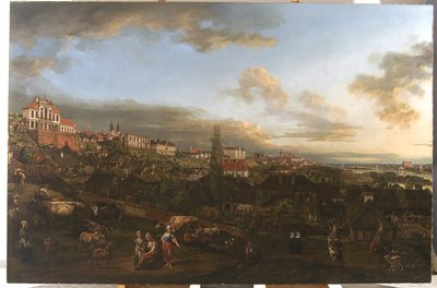 Vue de Varsovie avec le palais Ordynacki, 1772 - Bernardo Bellotto