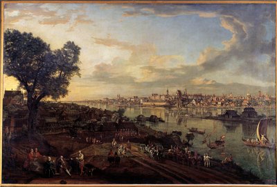 Vue de la ville de Varsovie depuis la banlieue de Prague - Bernardo Bellotto