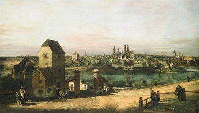 Vue de Munich - Bernardo Bellotto and Workshop