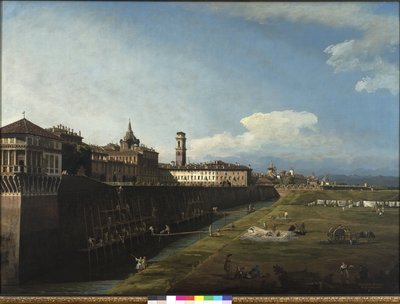 Vue de Turin depuis les jardins royaux, 1745 - Bernardo Bellotto