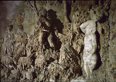 Vue intérieure de la grotte de Boboli (détail) - Bernardo Buontalenti