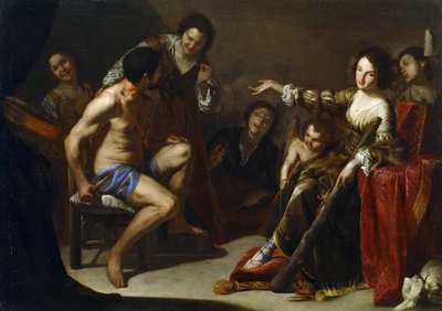 Hercule et Omphale - Bernardo Cavallino