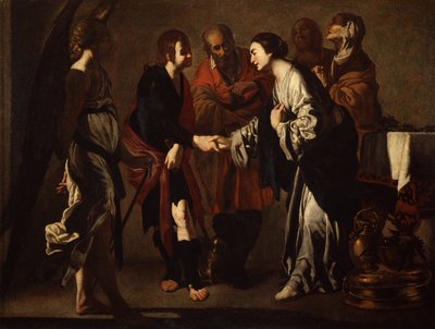 Les fiançailles de Tobias et Sara - Bernardo Cavallino