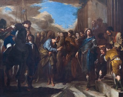 La séparation de Saint Pierre et Saint Paul - Bernardo Cavallino