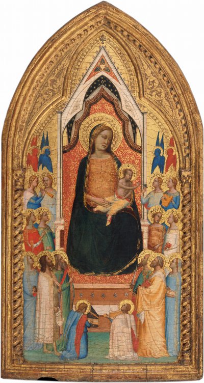 Madone et Enfant avec Saints et Anges - Bernardo Daddi
