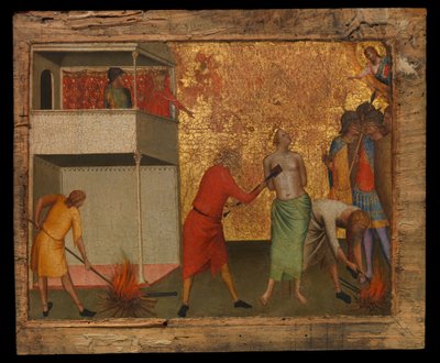 Sainte Réparate torturée avec des fers rouges, c.1327-48 - Bernardo Daddi