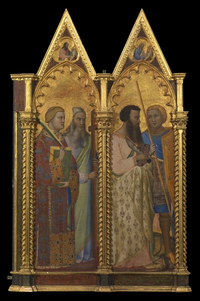 Saints Barthélemy et Georges (panneau gauche) (recto) - Bernardo Daddi
