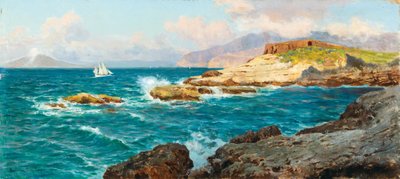 French : Voiliers au large de Capri - Bernardo Hay