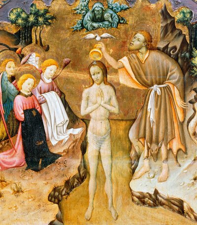 Baptême du Christ, détail (prédelle d