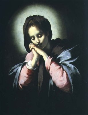 Madone en adoration - Bernardo Strozzi