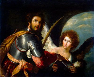 Saint Secundus et ange, vers 1640 - Bernardo Strozzi