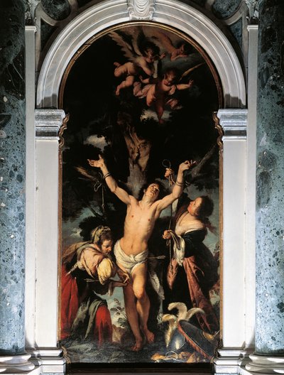 Saint Sébastien soigné par les saintes femmes - Bernardo Strozzi