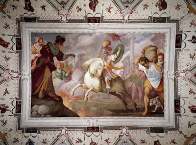 La Mort de Marcus Curtius, Villa Centurione, Sampierdarena, 1613-15 - Bernardo Strozzi