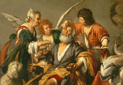 La guérison de Tobit, début des années 1630 - Bernardo Strozzi