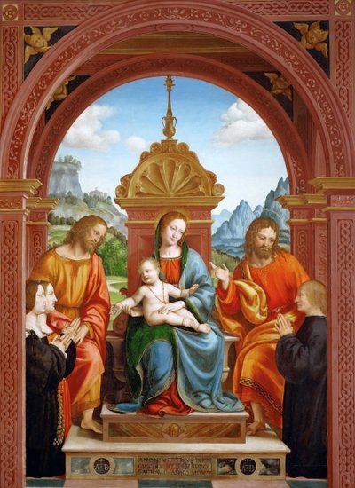 Madonna et Enfant avec les Saints Jacques, Philippe et la famille d