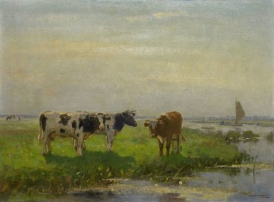 Vaches dans le pré - Bernardus Antonie van Beek