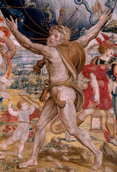 Série Les Sphères. Hercule soutenant la sphère céleste - Bernart van (attr. to) Orley