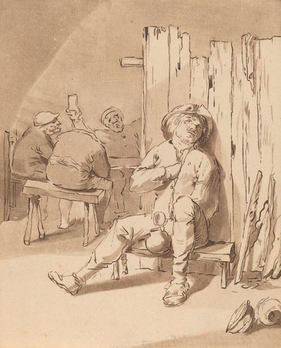 Paysanne ivre dans une auberge, 1775 - Bernhard Schreuder