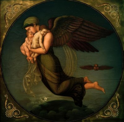 A.Senff, La Nuit avec ses enfants - Bertel Thorvaldsen